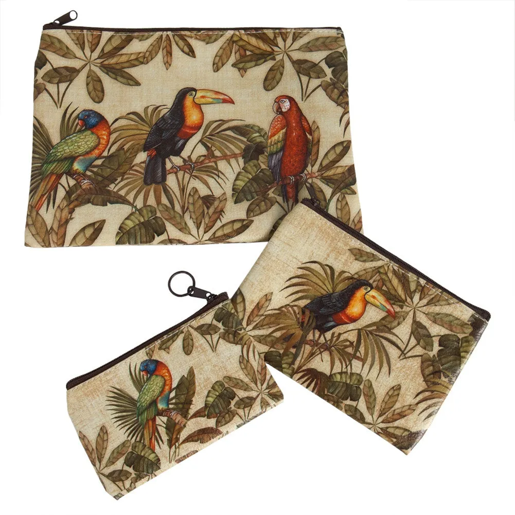 3 Tropical Birds Purse Set