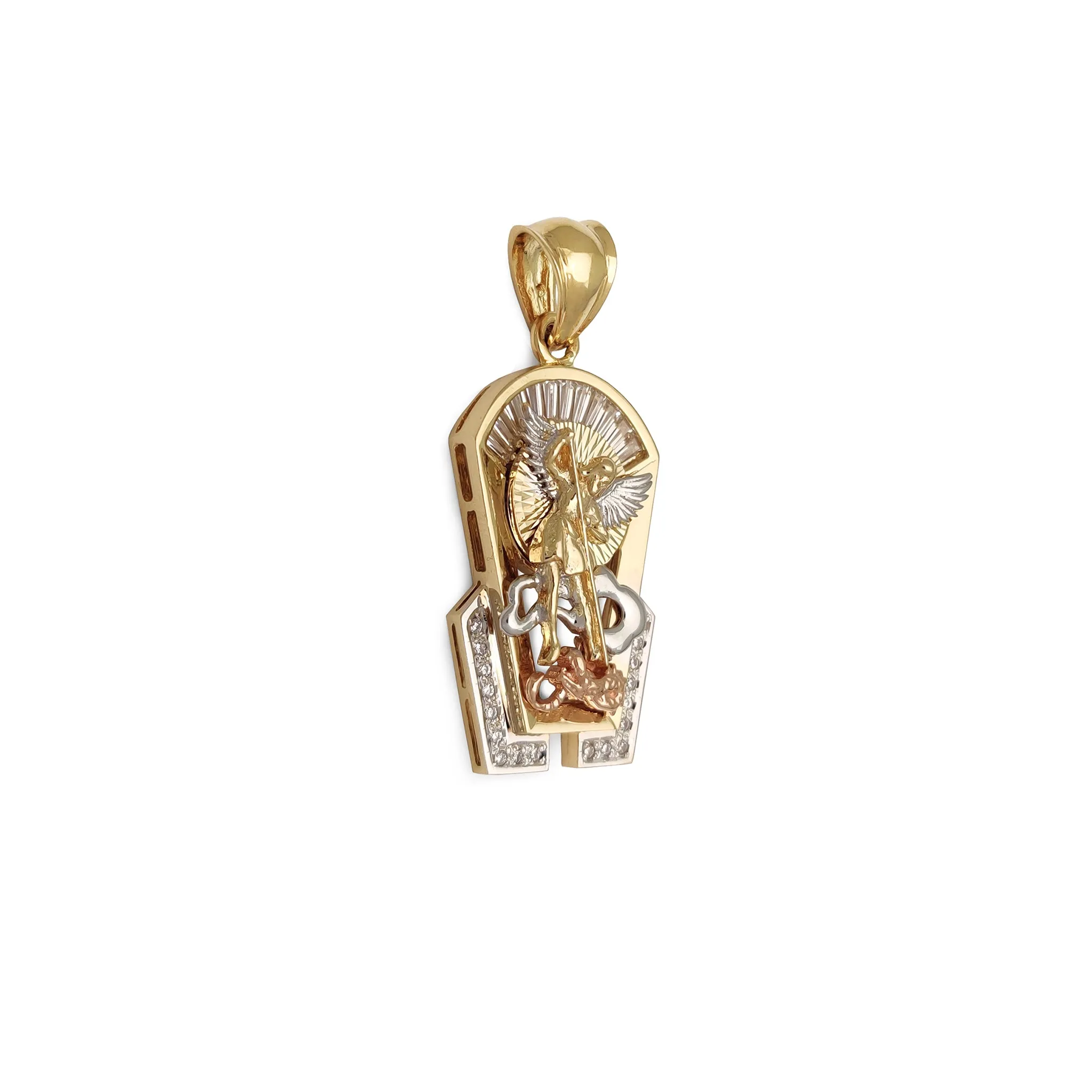 3D Saint Michael Pendant (14K)