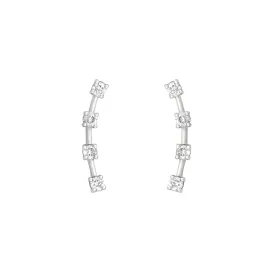 4 Stone Climber 18K Whitegold Stud w. Diamond