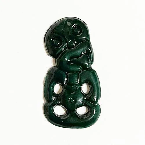 50mm Green Plastic Maori Tiki