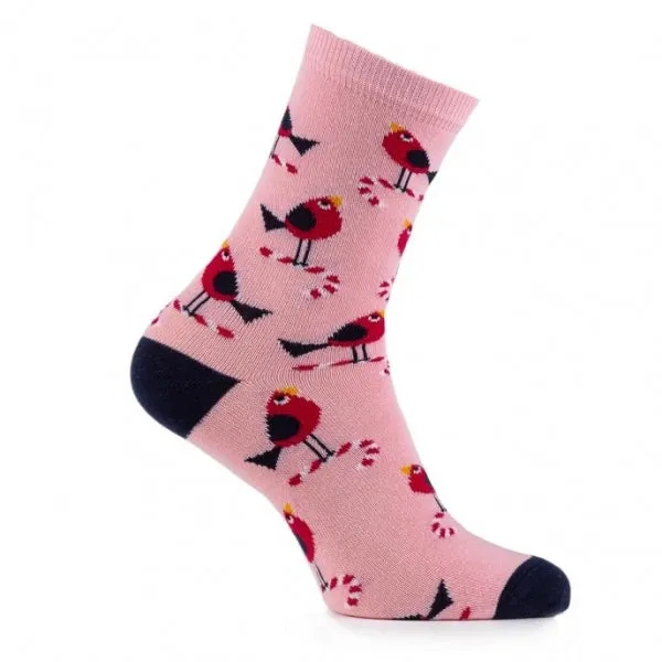 7 PACK DAYS OF WEEK Ladies Cotton Blend Socks Set Multi: