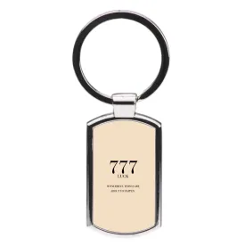 777 - Angel Numbers Luxury Keyring