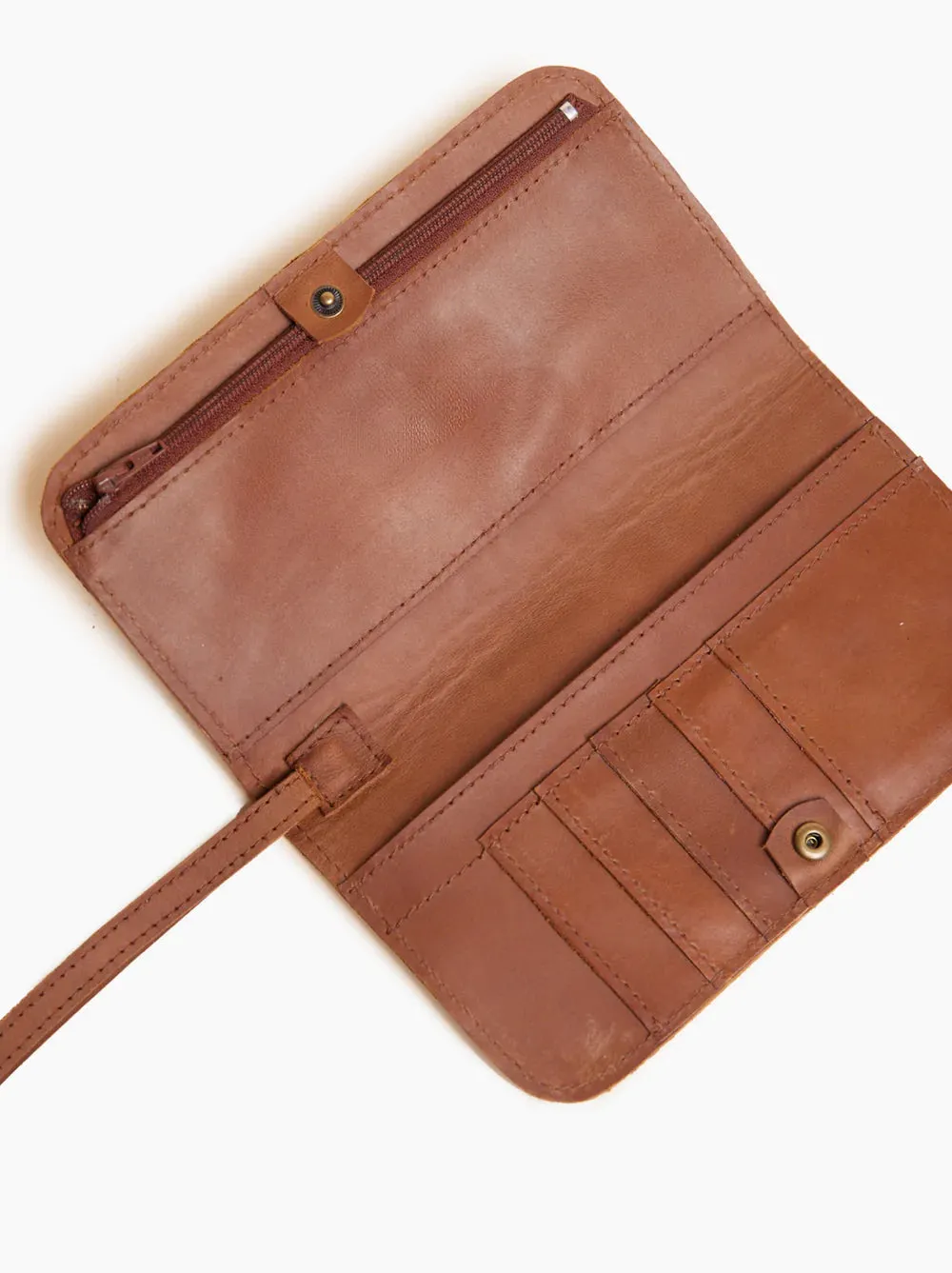 Alem Snap Wallet in Whiskey