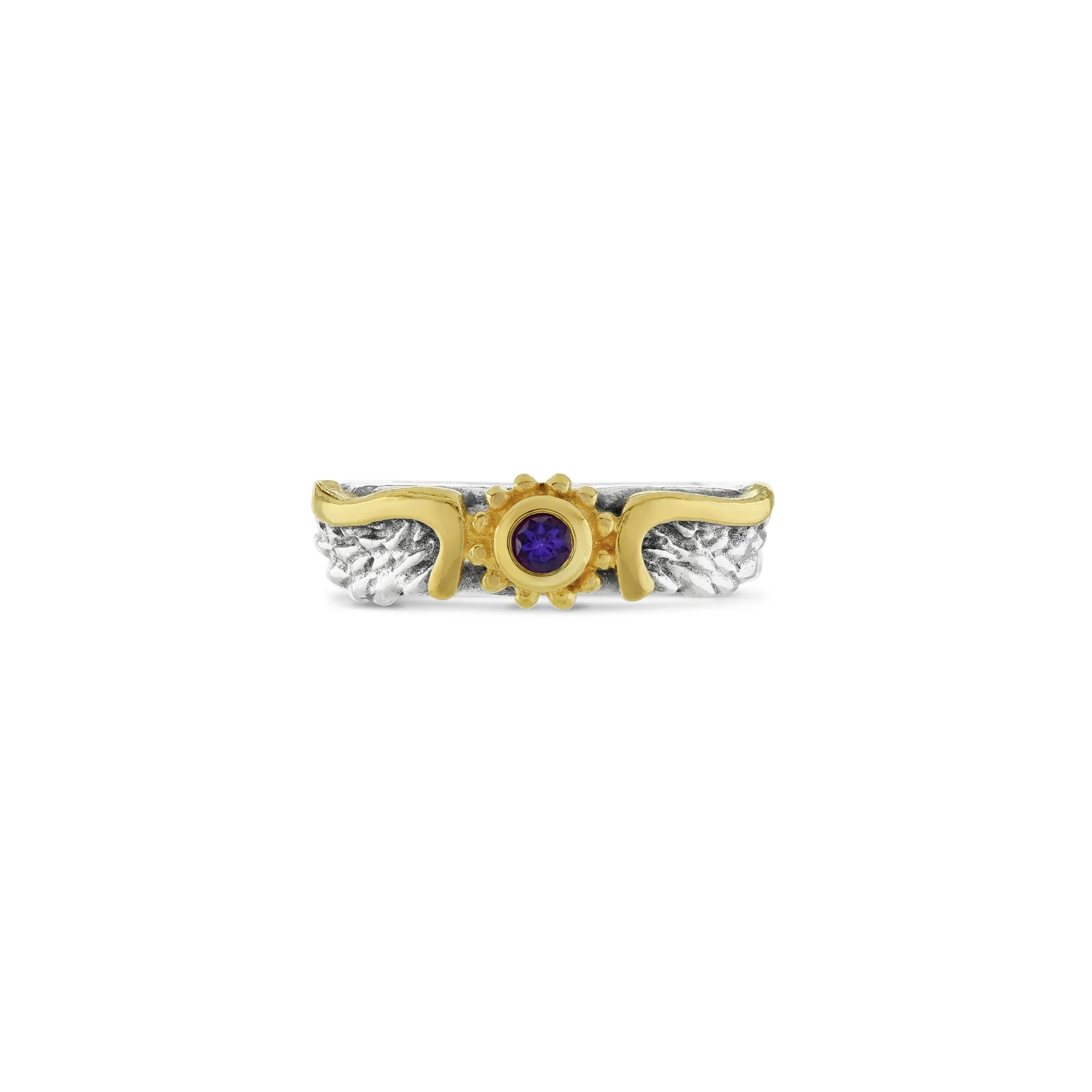 Amethyst Venetian Wing Ring