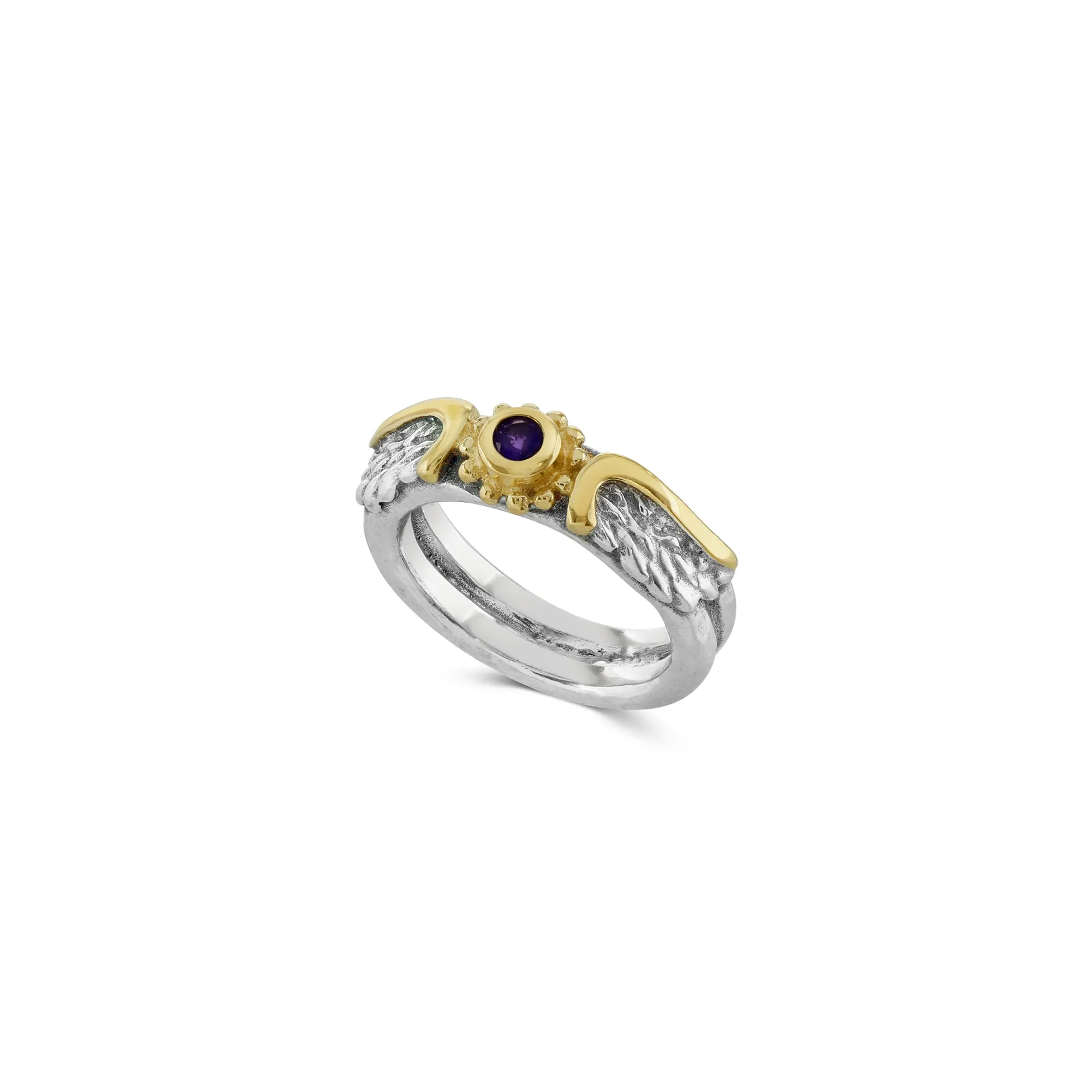 Amethyst Venetian Wing Ring