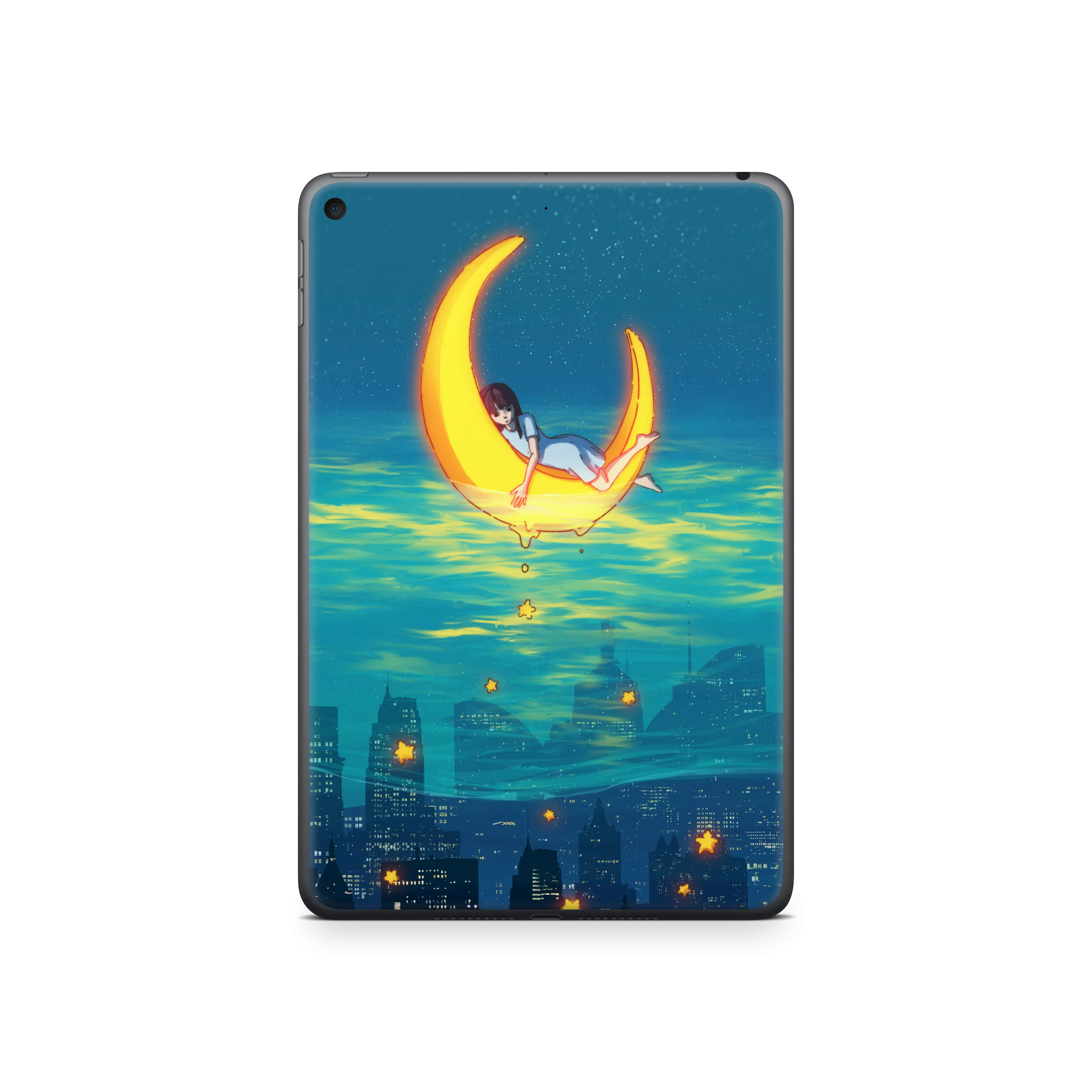 Apple iPad Girl on the Moon Skin