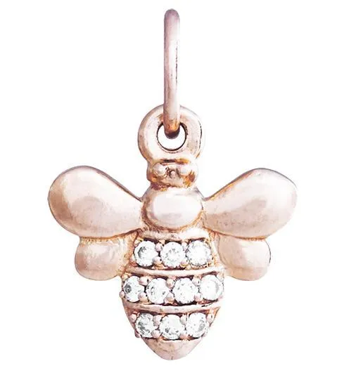 Bee Mini Charm Pavé Diamonds