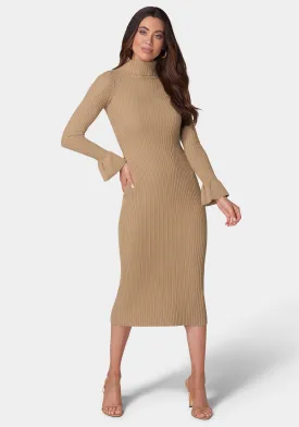 Bell Sleeve Sweater Dress