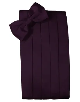 Berry Luxury Satin Cummerbund