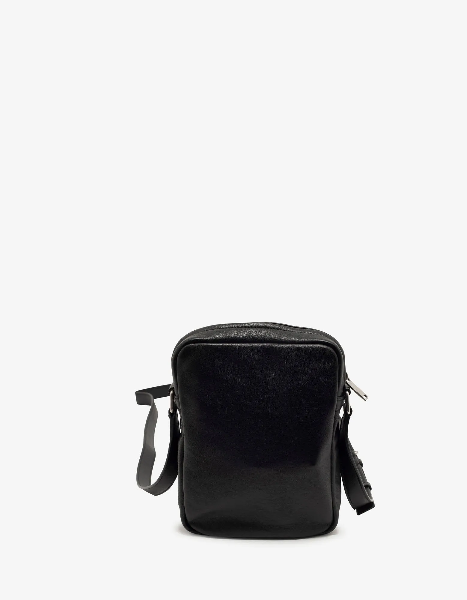 Black Leather Brad Pouch -