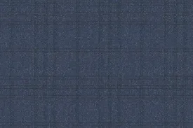 Blue Check 73% Wool 27% Silk (Ref-170083)