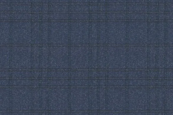 Blue Check 73% Wool 27% Silk (Ref-170083)