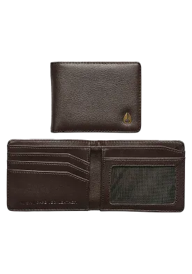 Cape Vegan Leather Wallet - Brown