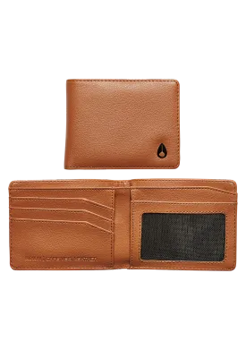 Cape Vegan Leather Wallet - Saddle