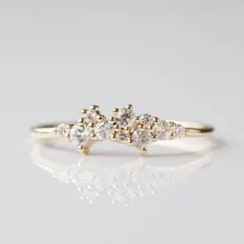 Celestia Sapphire & Diamond Scatter Ring