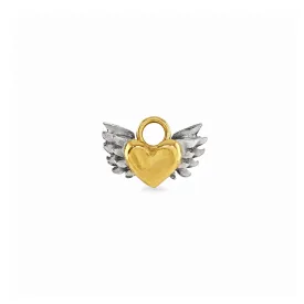 Chubby Winged Heart Charm