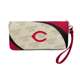 Cincinnati Reds Curve Zip Organizer Wallet