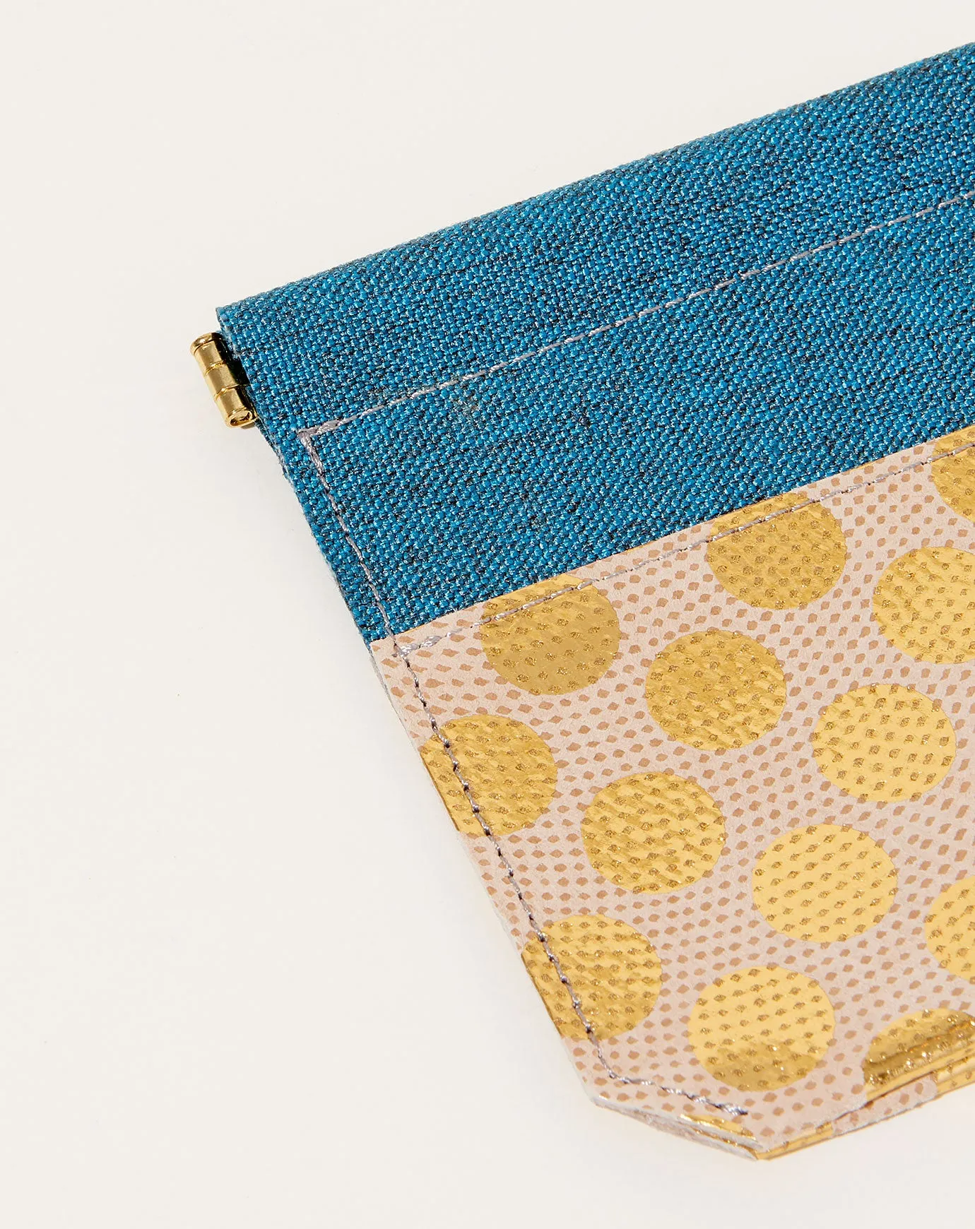 Ecology Leather Mini Pouch in Gold