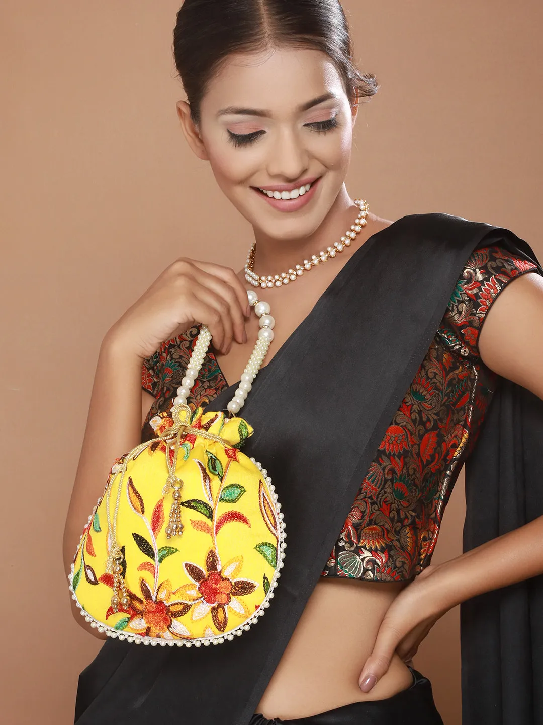 Embroidered Potli Clutch