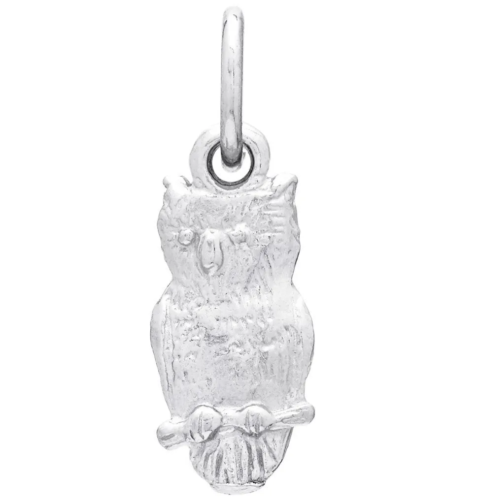 Flat Owl Mini Charm