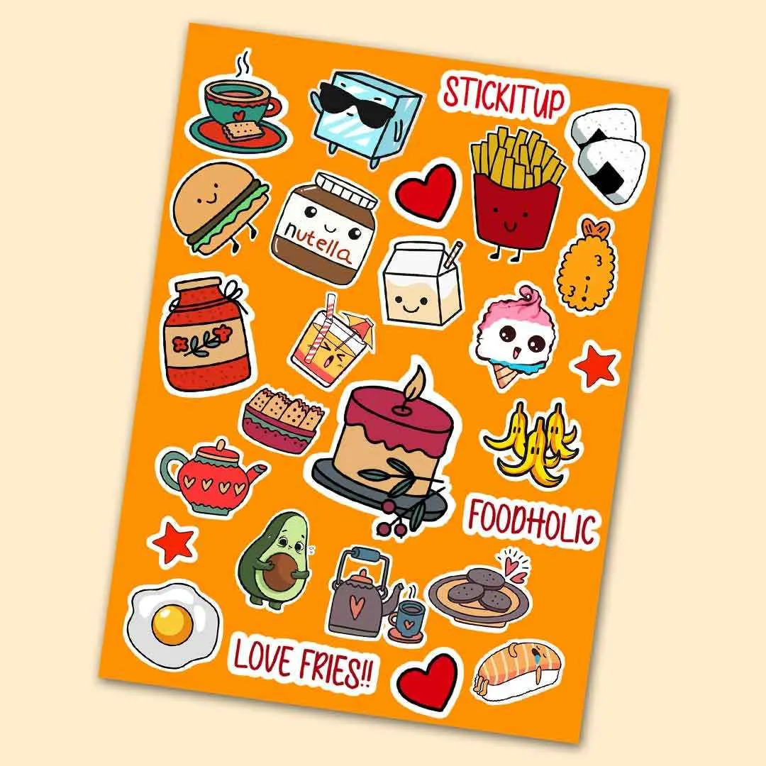 Food Mini Stickers Sheet