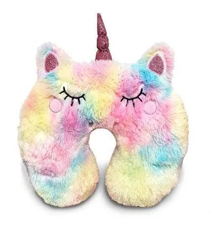 Furry Unicorn Travel Pillow