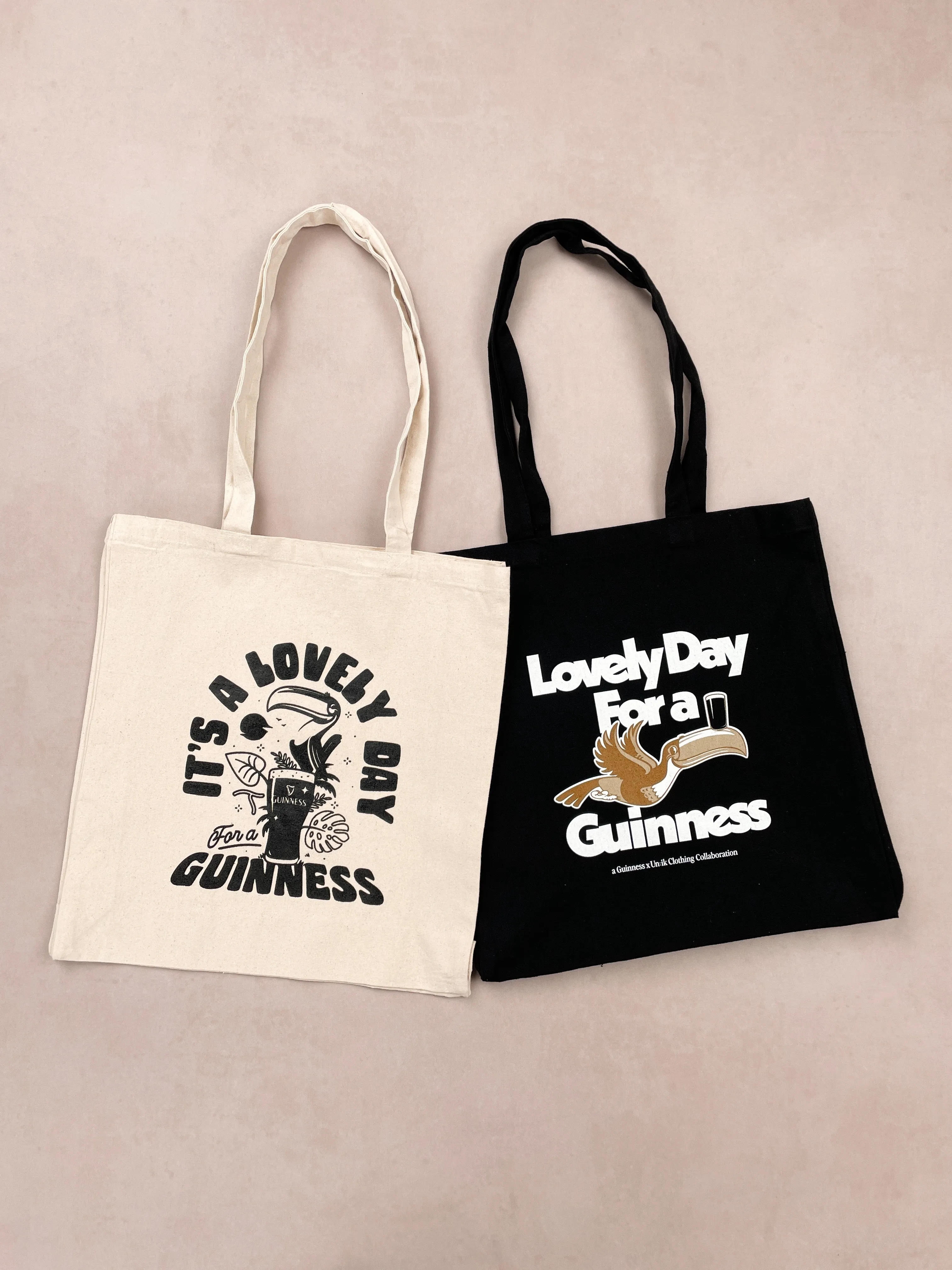 Guinness x UN:IK 'Lovely Day' Tote Bag - Black