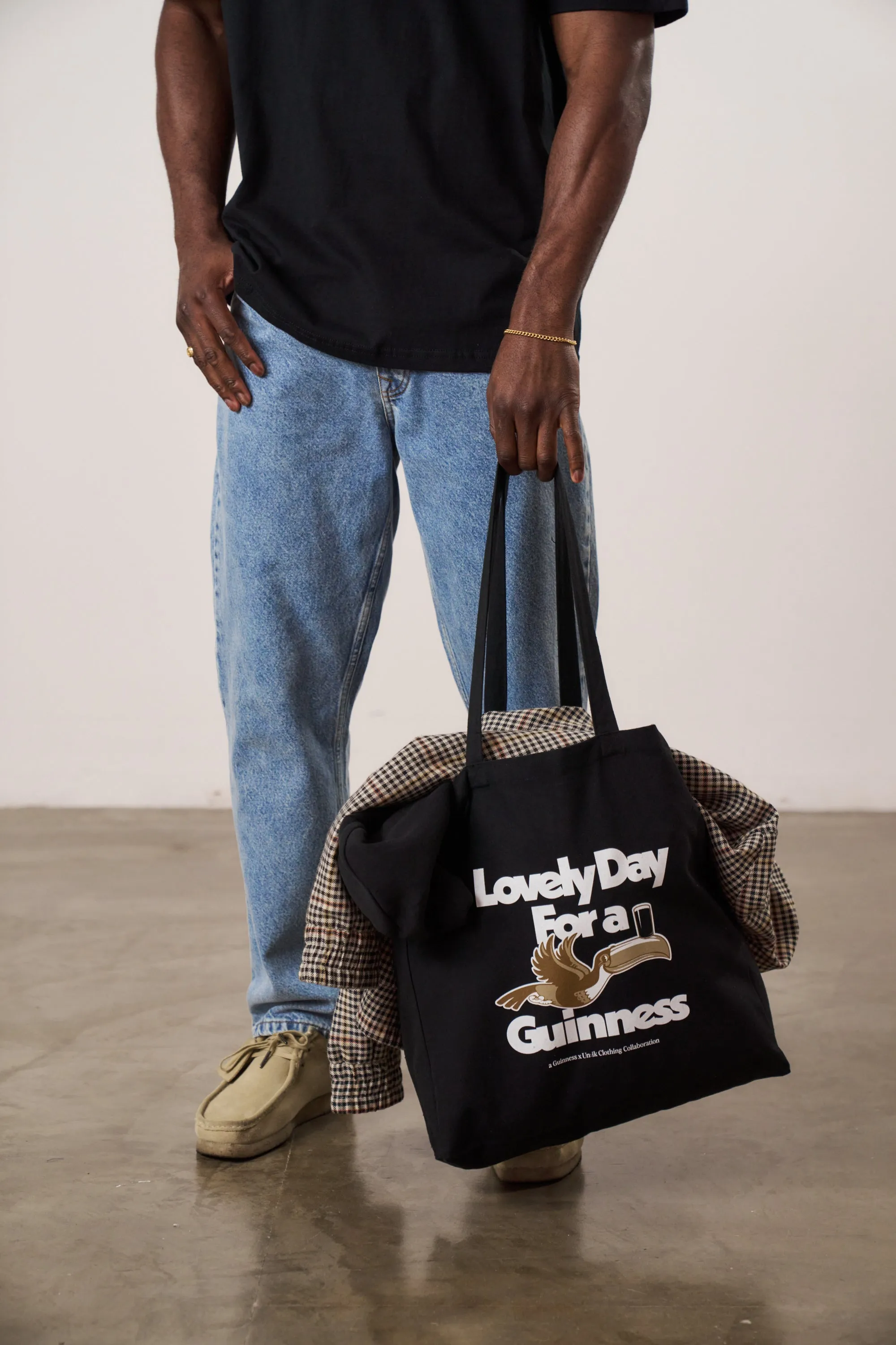 Guinness x UN:IK 'Lovely Day' Tote Bag - Black