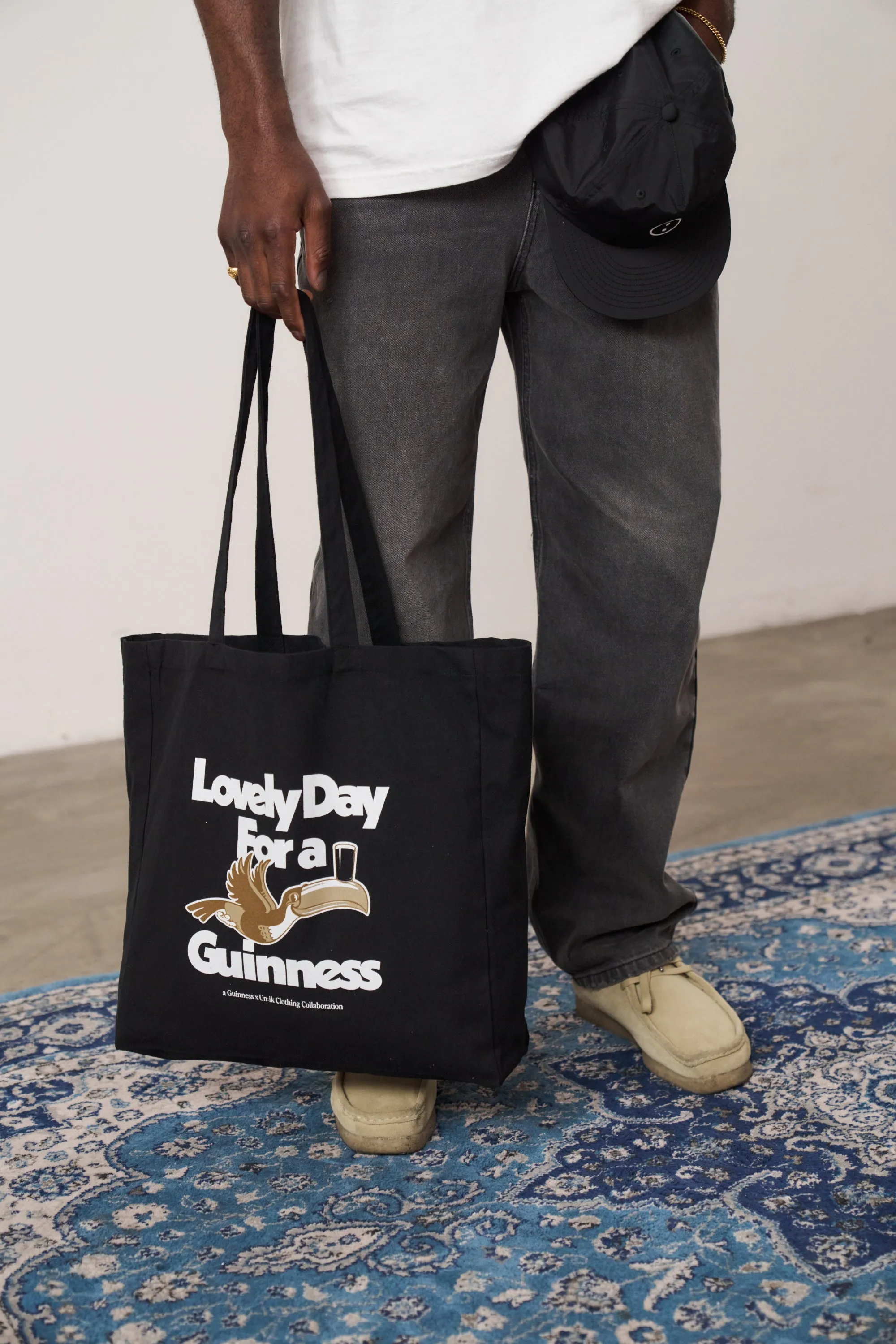 Guinness x UN:IK 'Lovely Day' Tote Bag - Black