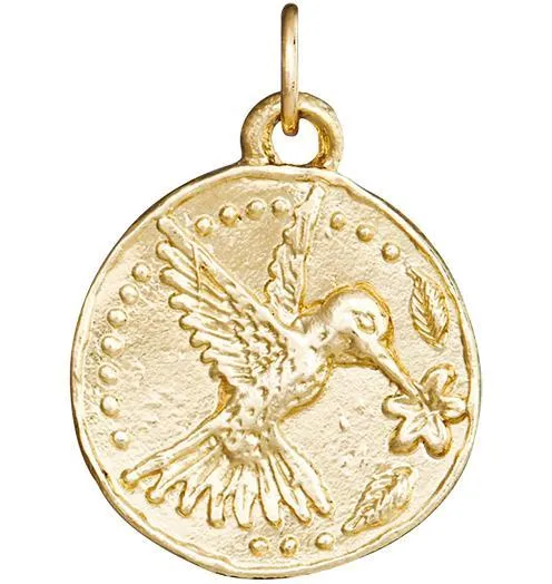 Hummingbird Coin Charm