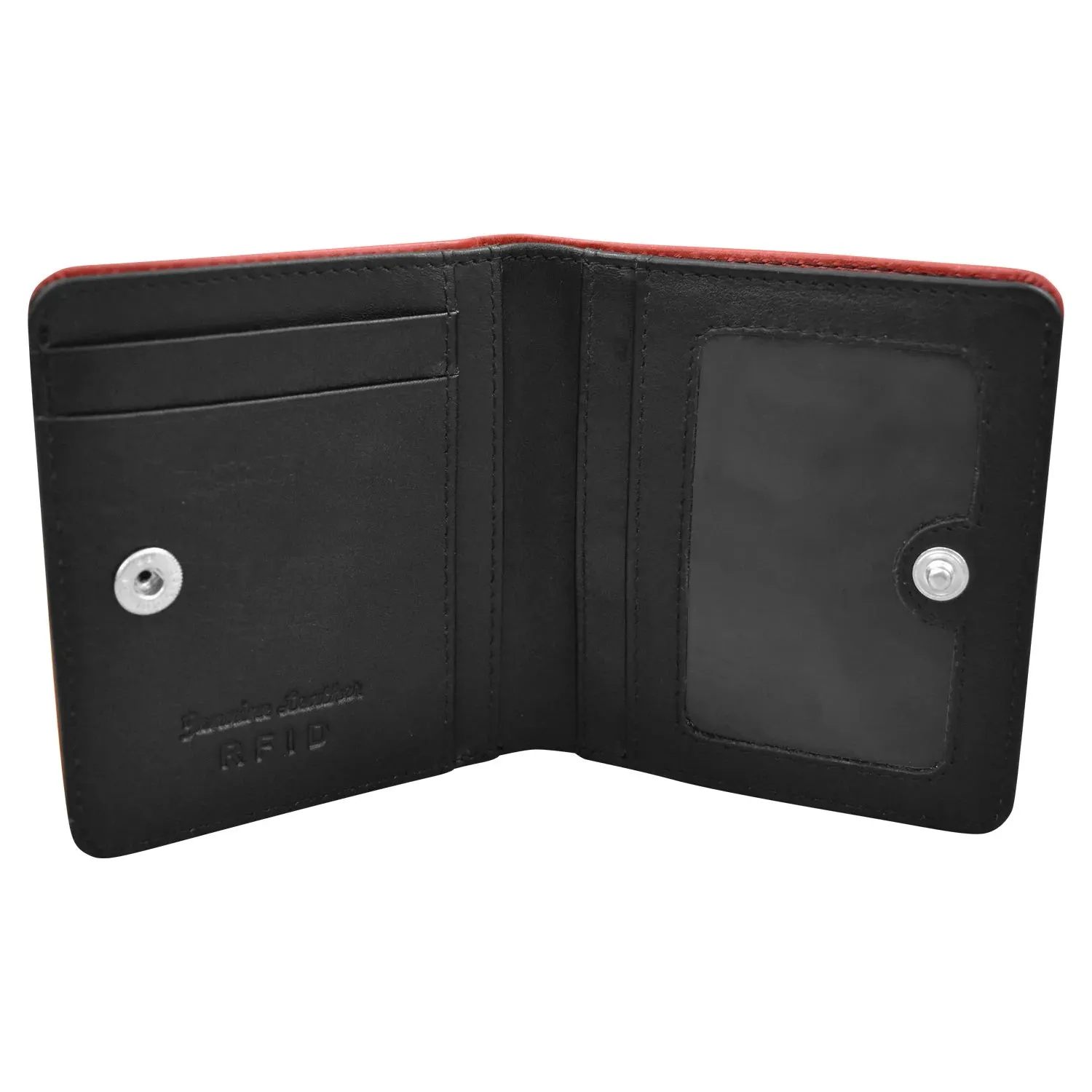 ILI NEW YORK BI-FOLD WALLET RED BLACK