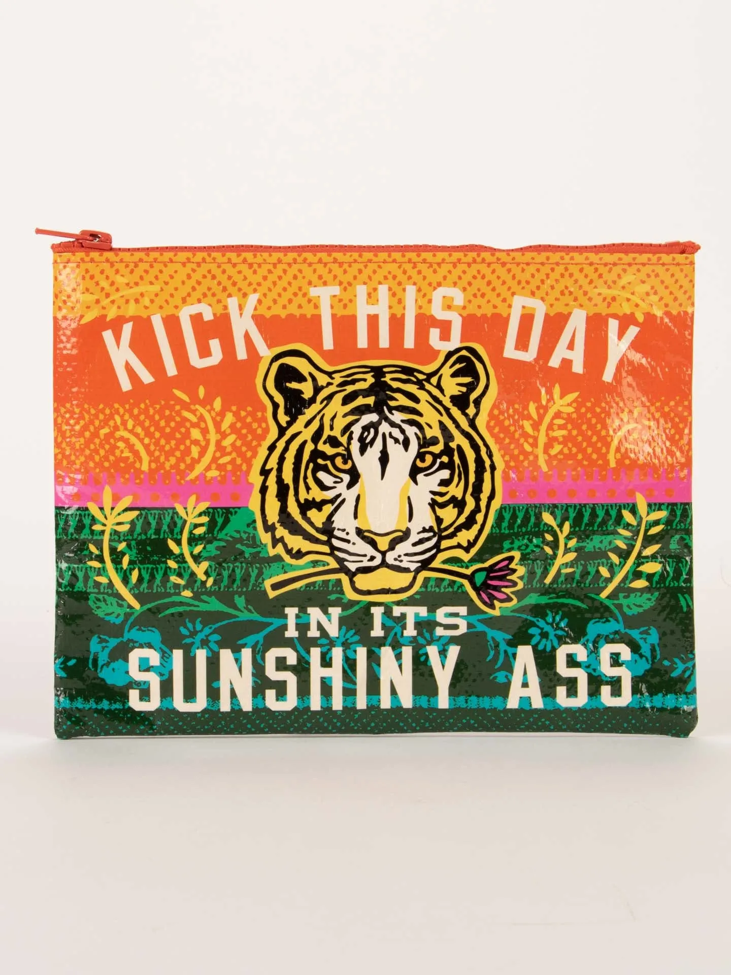 Kick This Day In Its Sunshiny Ass Zipper Pouch