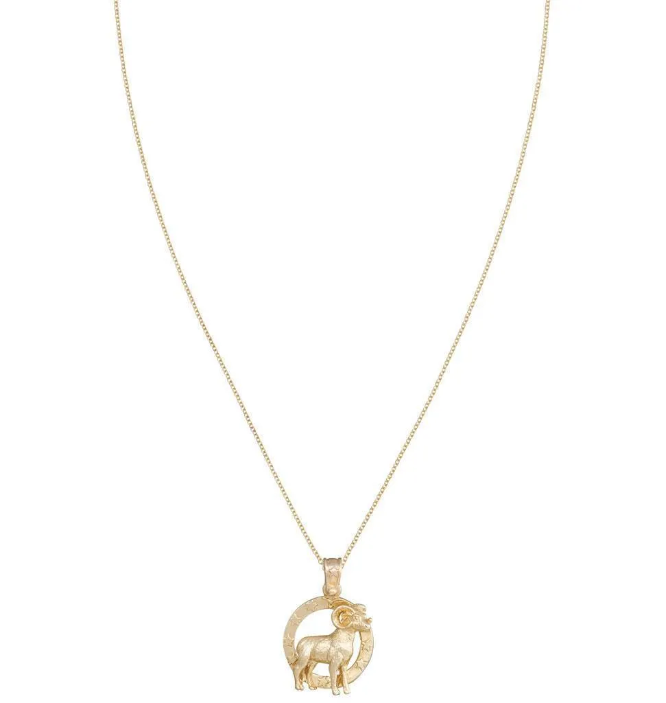 Large Aries Zodiac Charm