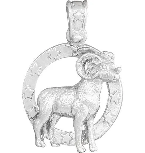 Large Aries Zodiac Charm