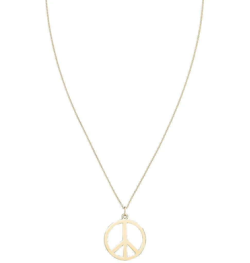 Large Peace Sign Cutout Charm