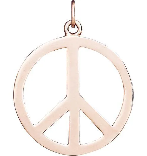 Large Peace Sign Cutout Charm