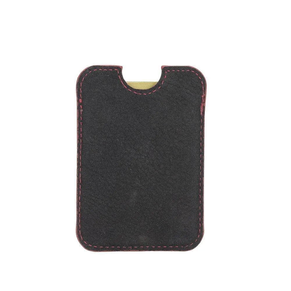 Maggy Magnetic Detachable Leather Card Holder for Back Covers