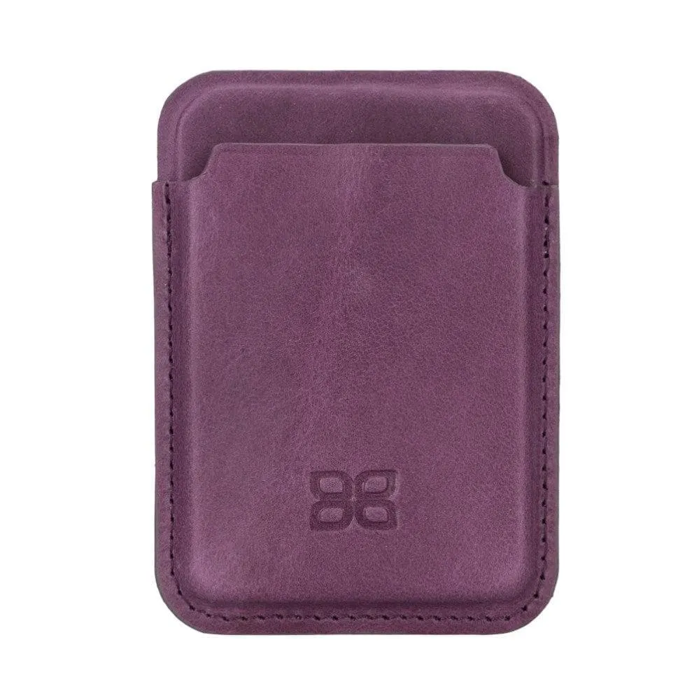 Maggy Magnetic Detachable Leather Card Holder for Back Covers