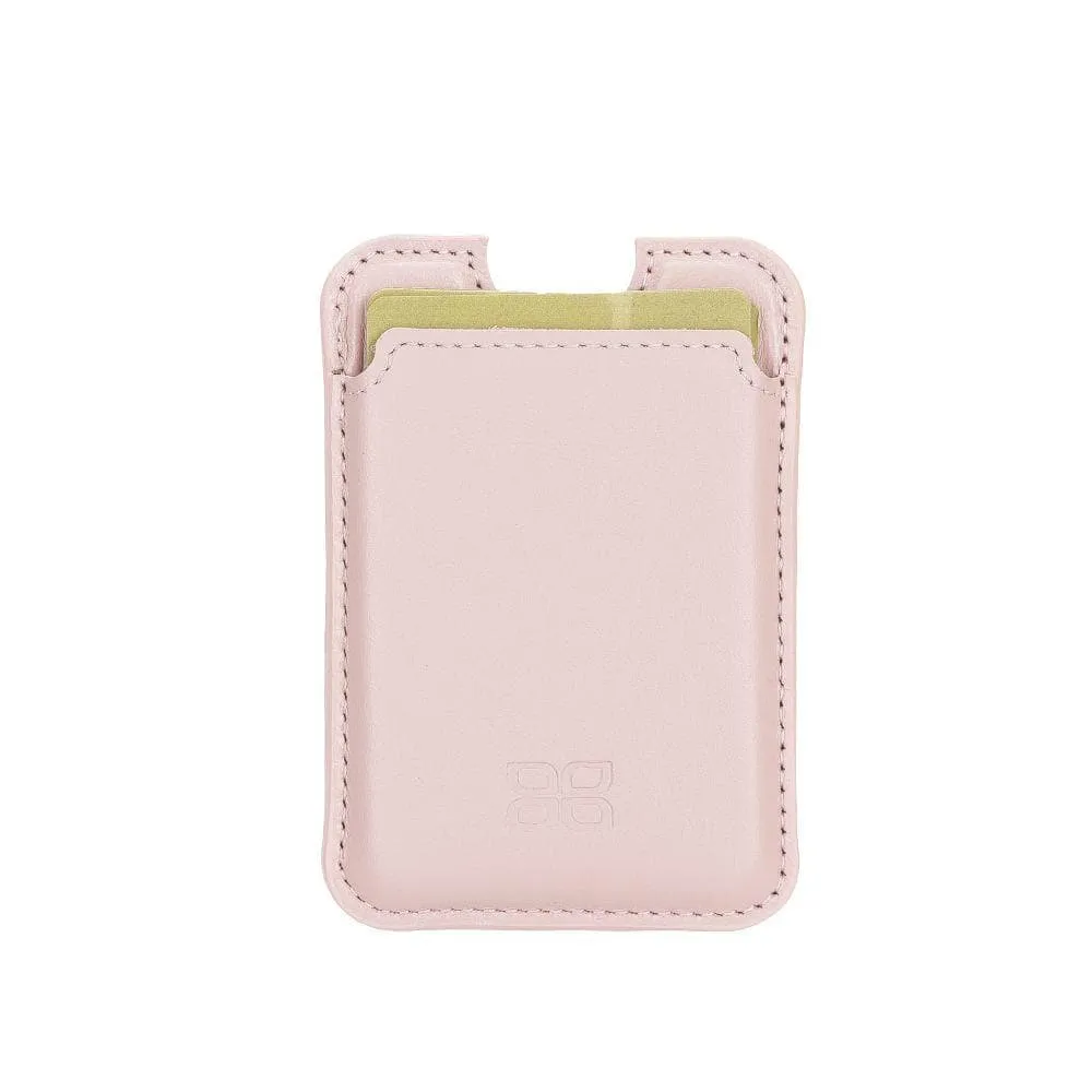 Maggy Magnetic Detachable Leather Card Holder for Back Covers