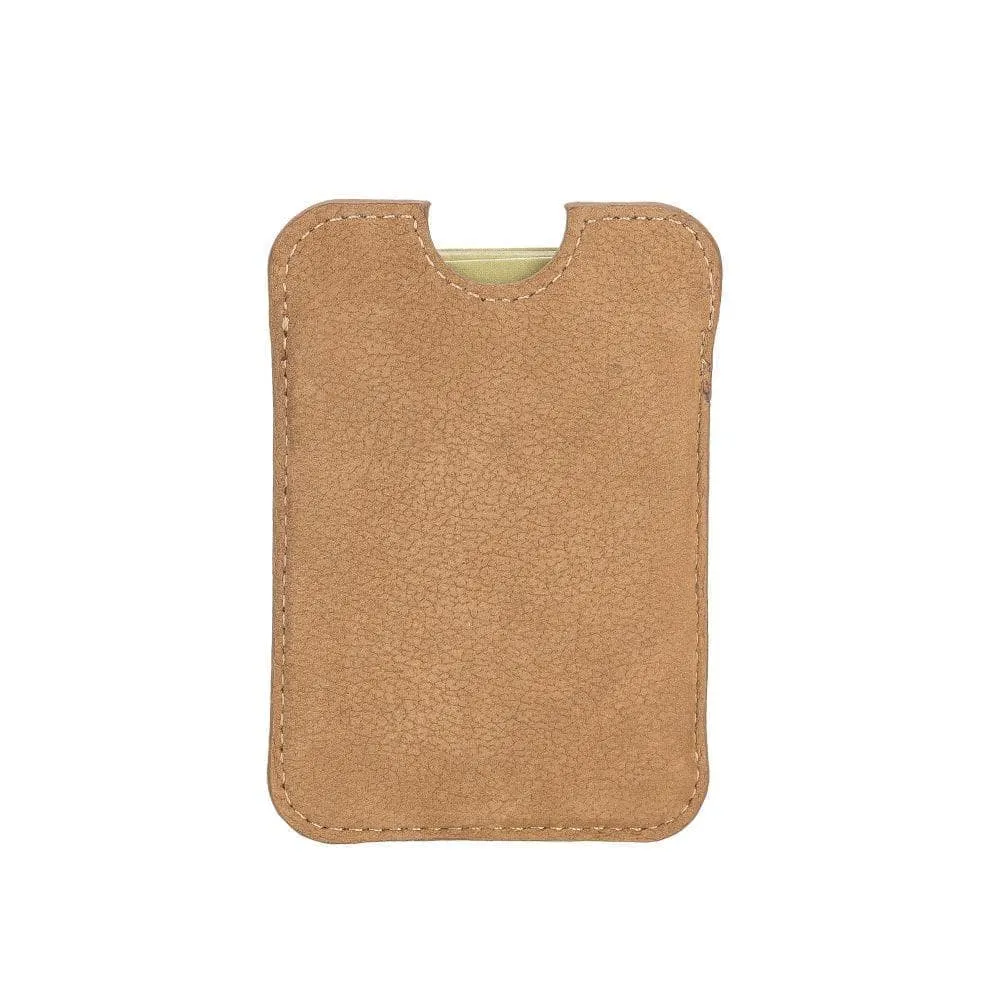 Maggy Magnetic Detachable Leather Card Holder for Back Covers