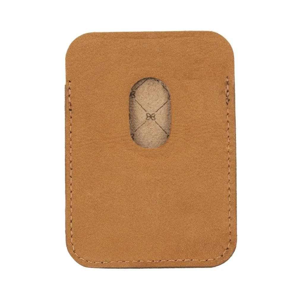 Maggy Magnetic Detachable Leather Card Holder for Back Covers