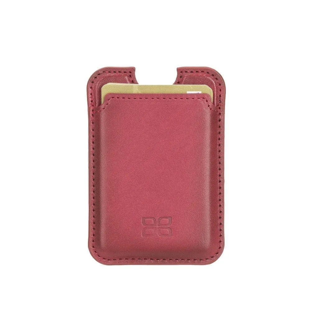 Maggy Magnetic Detachable Leather Card Holder for Back Covers