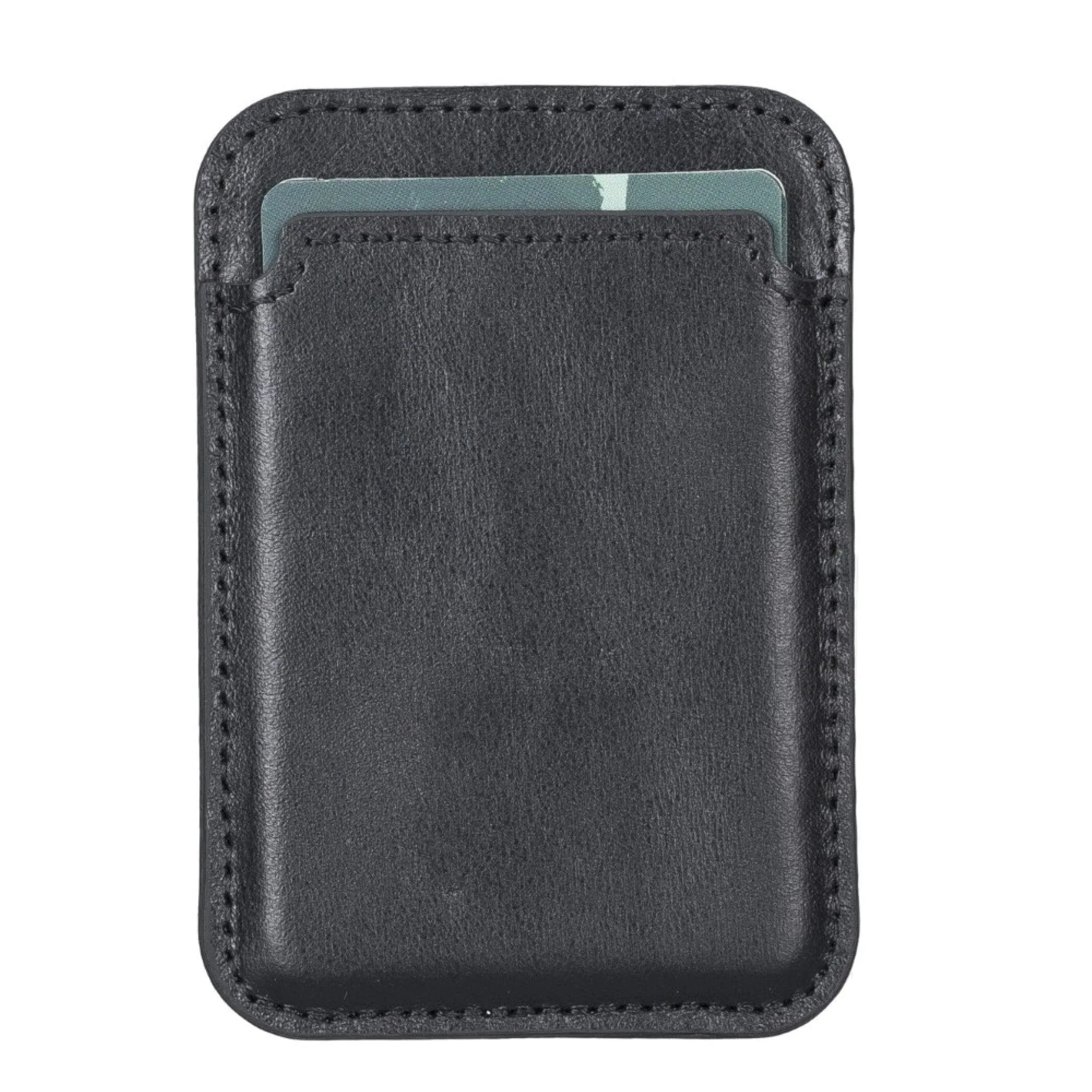 Maggy Magnetic Detachable Leather Card Holder for Back Covers