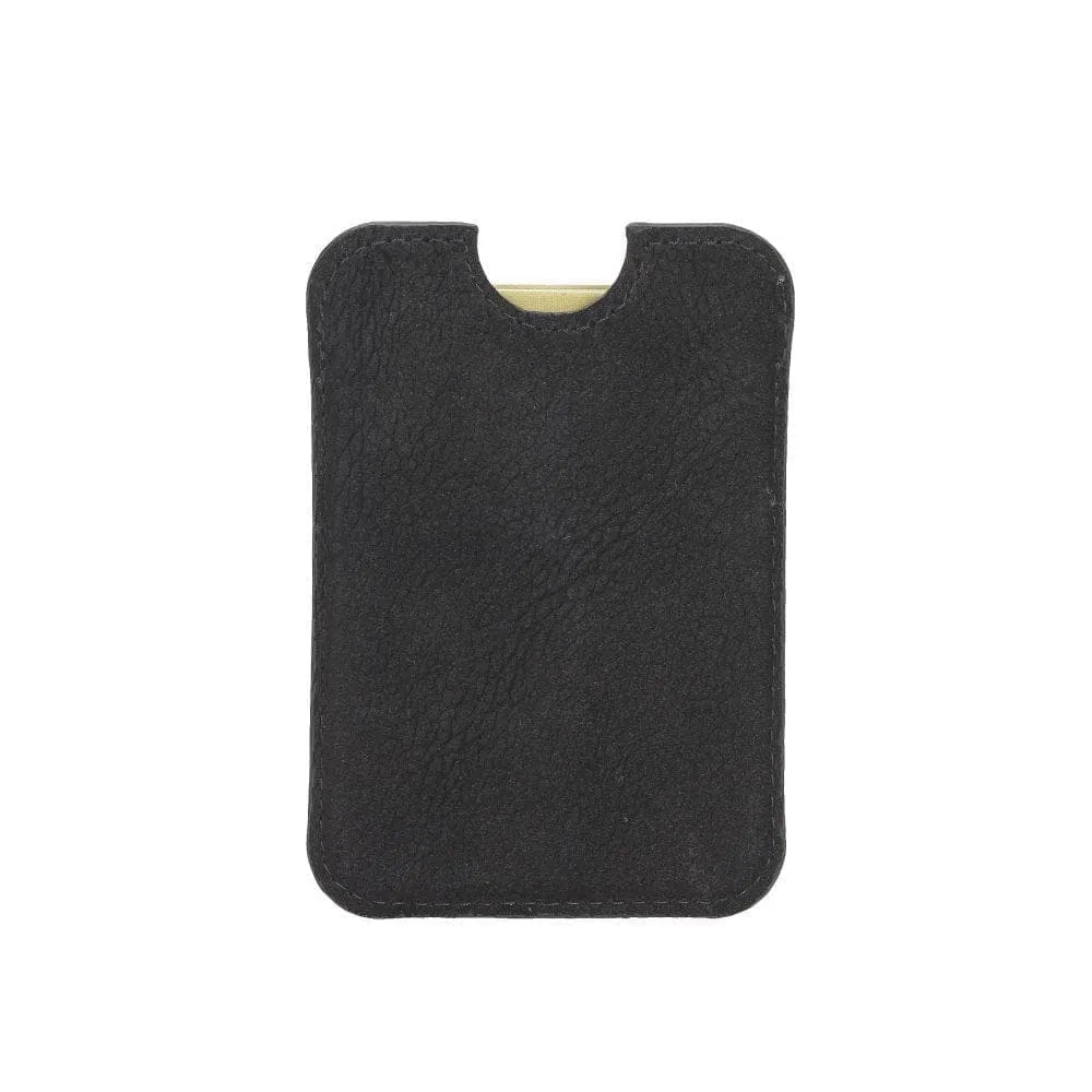 Maggy Magnetic Detachable Leather Card Holder for Back Covers