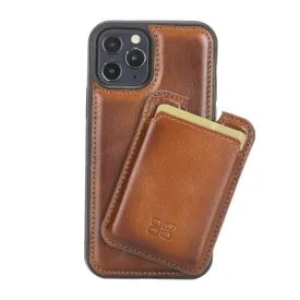 Maggy Magnetic Detachable Leather Card Holder for Back Covers