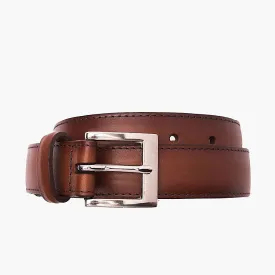 Men's Classic Leather Belt | Brandy