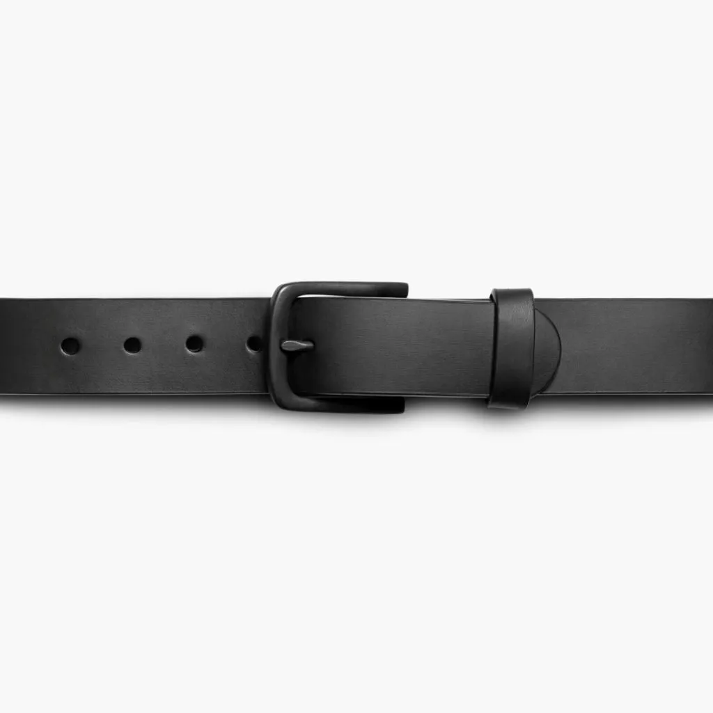 Men's Heritage Leather Belt | Black Matte