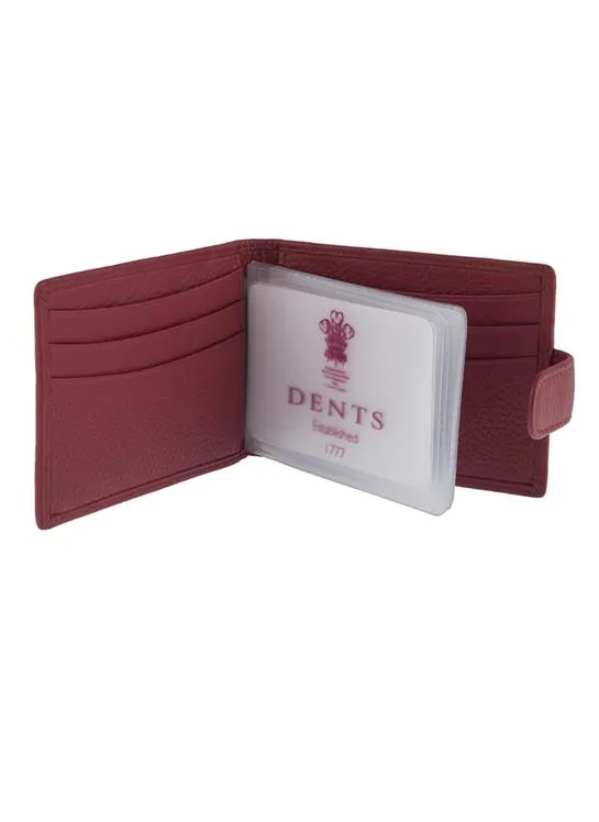 Men's Pebble Grain Leather Card Holder with RFID Blocking and Tab