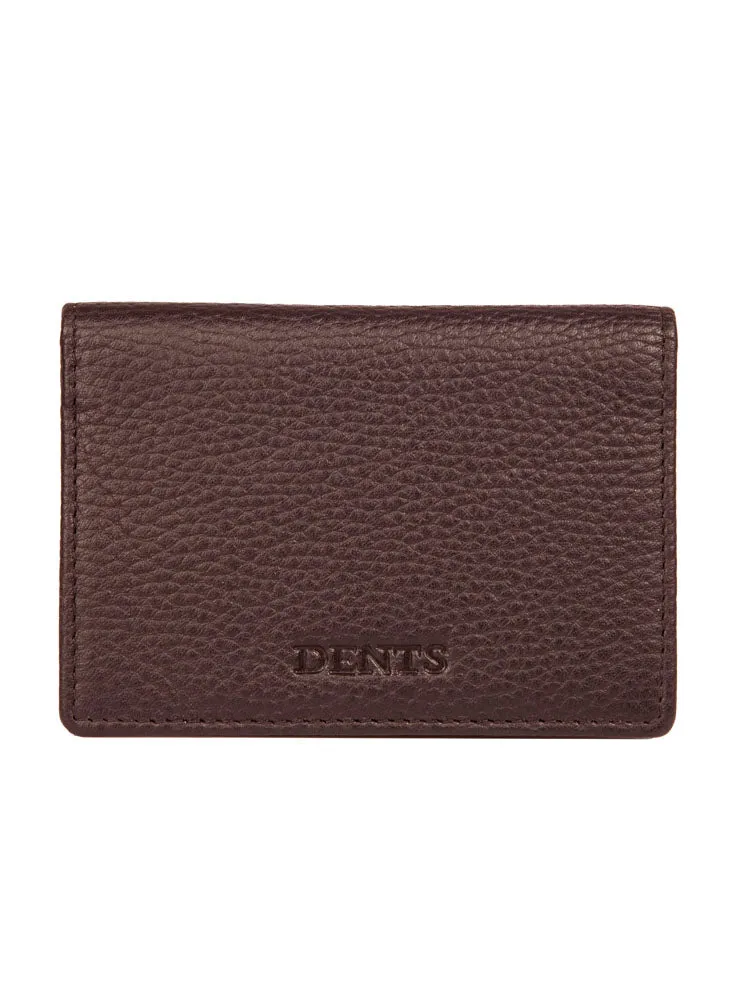 Men's Pebble Grain Leather Card Holder with RFID Blocking