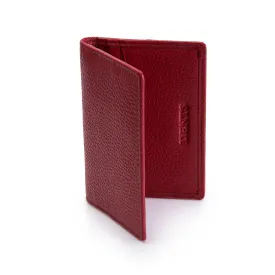 Men's Pebble Grain Leather Card Holder with RFID Blocking